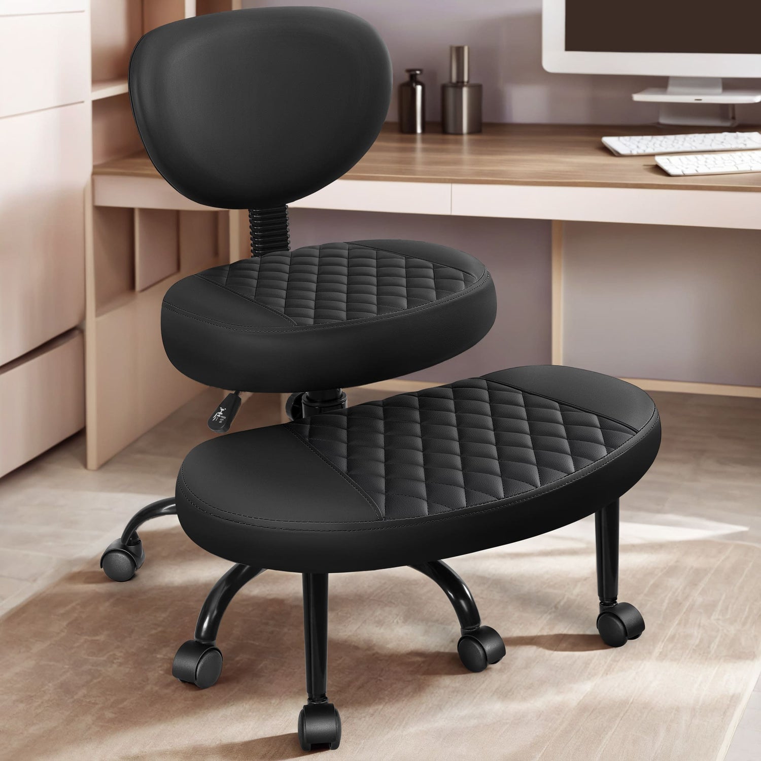 Ergonomischer Mesh Active Drehstuhl mit hoher Rückenlehne und verstellbarer Lordosenstütze 988