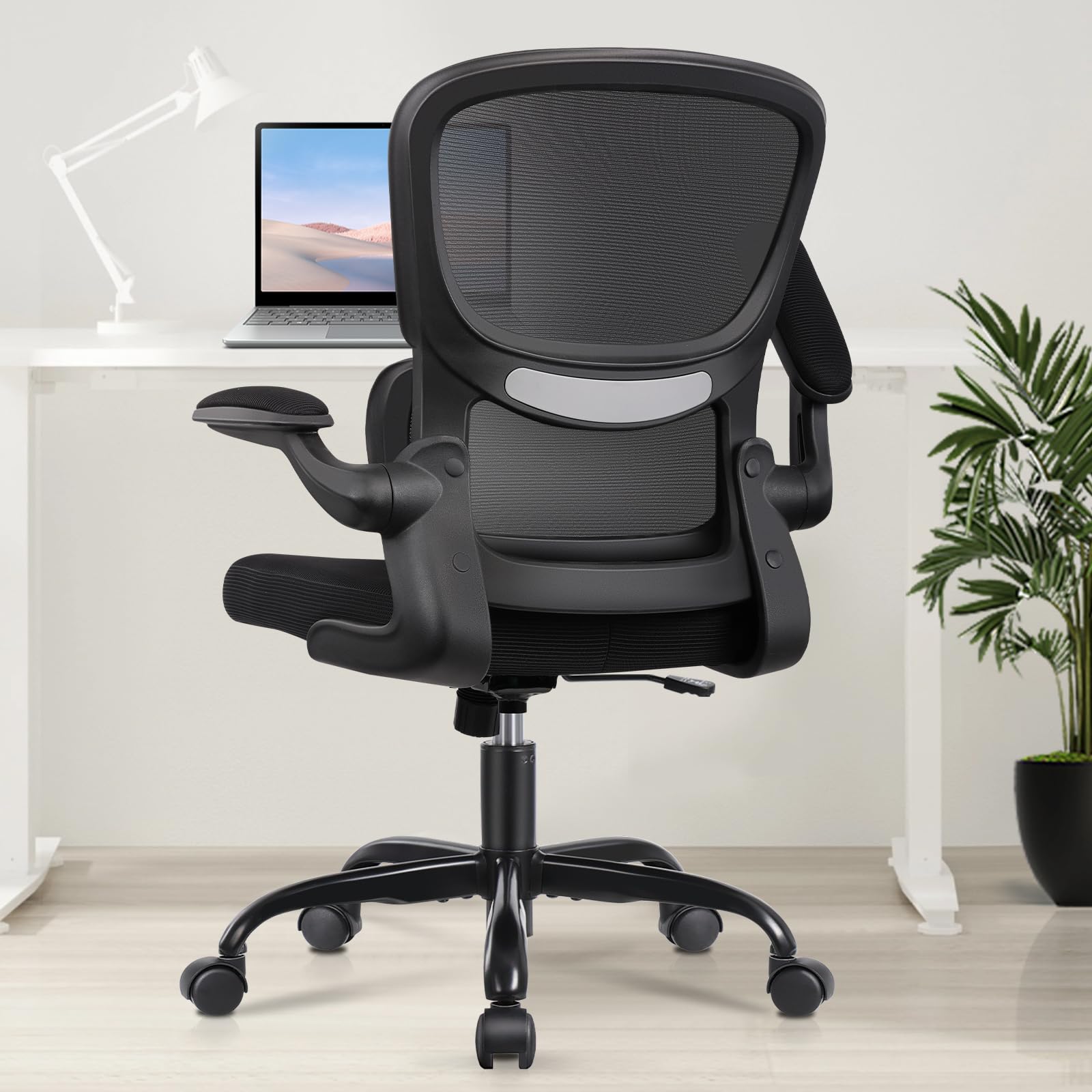 NEW!! Ergonomic Office Chair, Lumbar Support, Armrests, Mid Back Computer  Chair