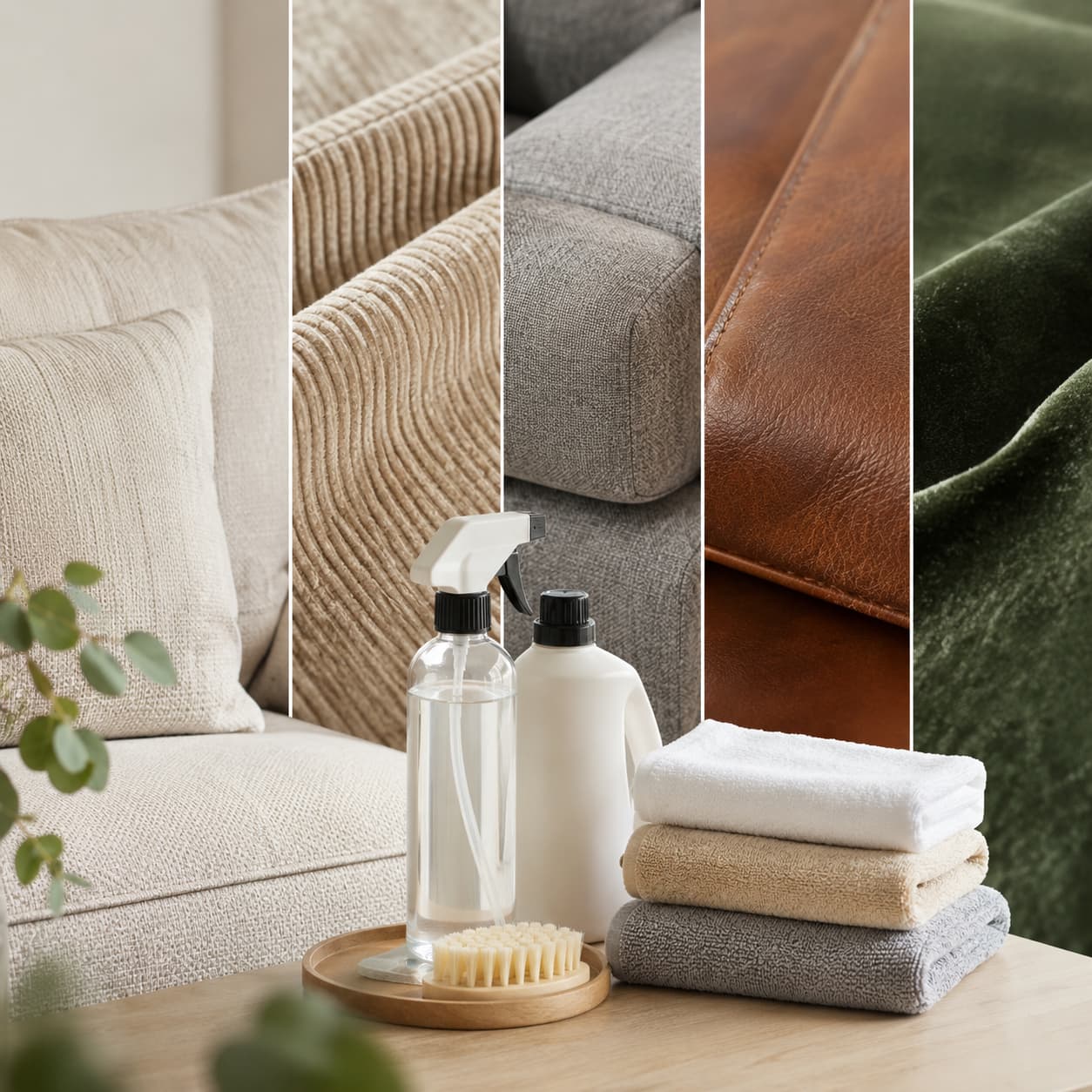 Best Cleaning Products for Different Sofa Materials: A Complete Homeowner’s Guide