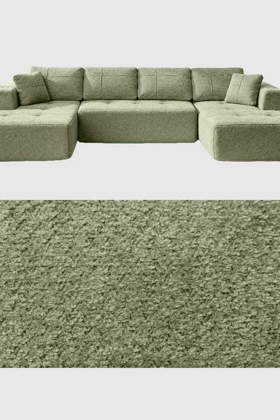 Modular Oversized U-Shaped Deep Seating Sectional Sofa