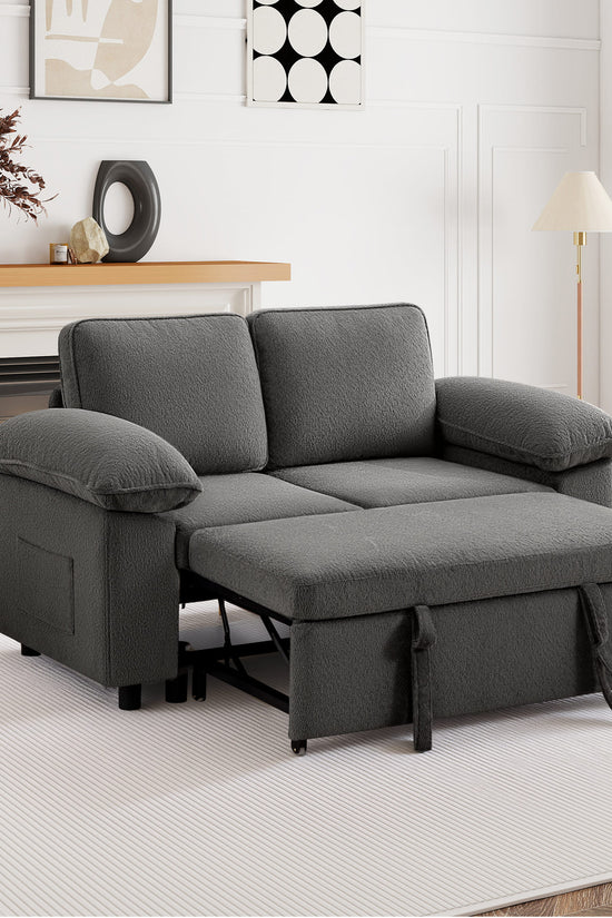 7-Seater Modular Sectional Sofa Couch with Pull-Out Sleeper and Storage
