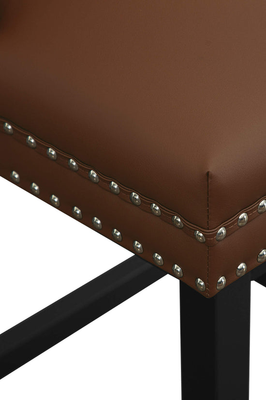 Swivel Bar Stools with Backs and Solid Wood Legs Set of 2