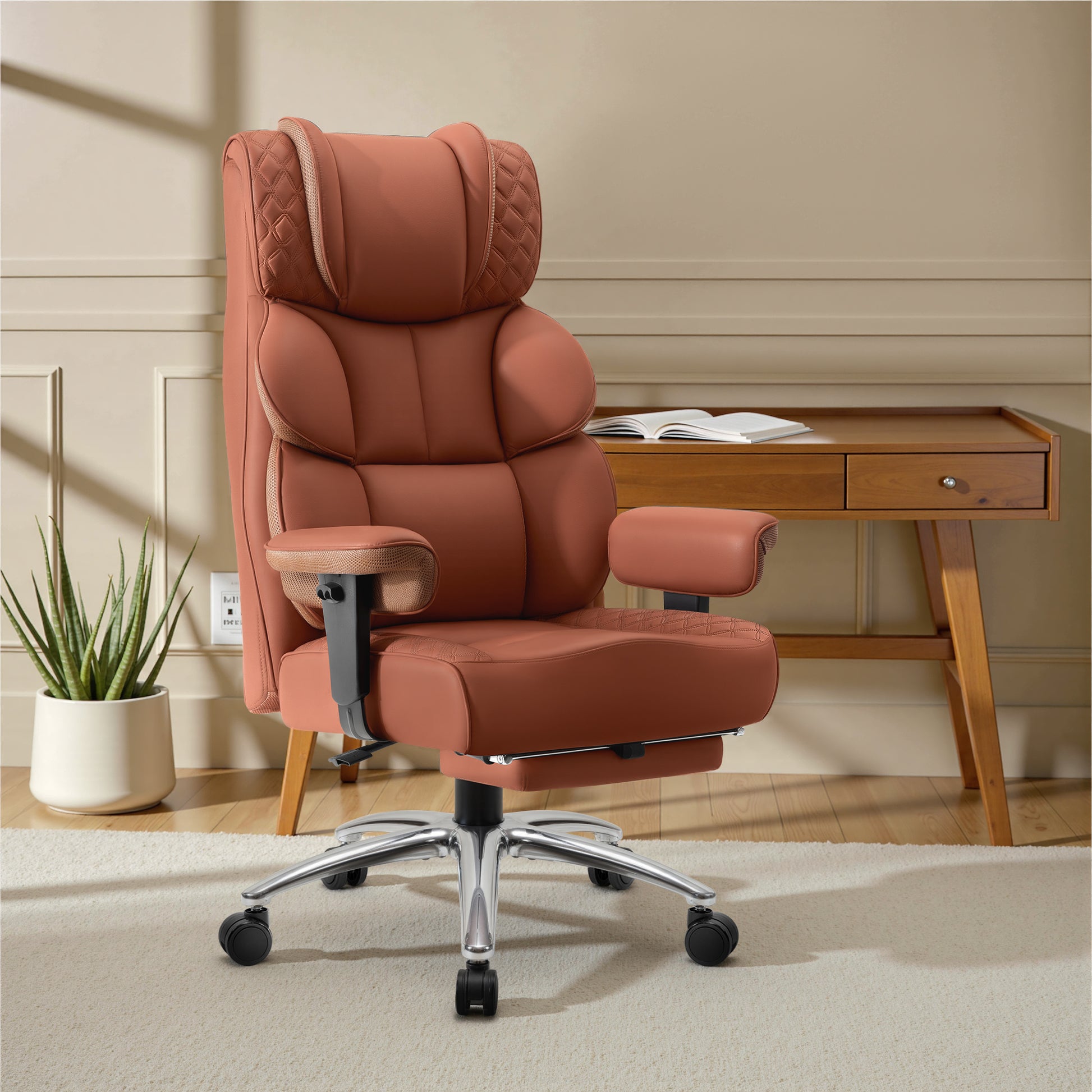 Big and Tall Leather Executive Back Support Office Chair