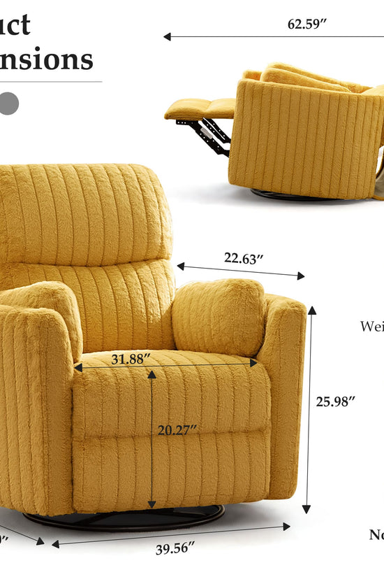 Nursery Power Glider Recliner Chair with USB Ports and Footrest