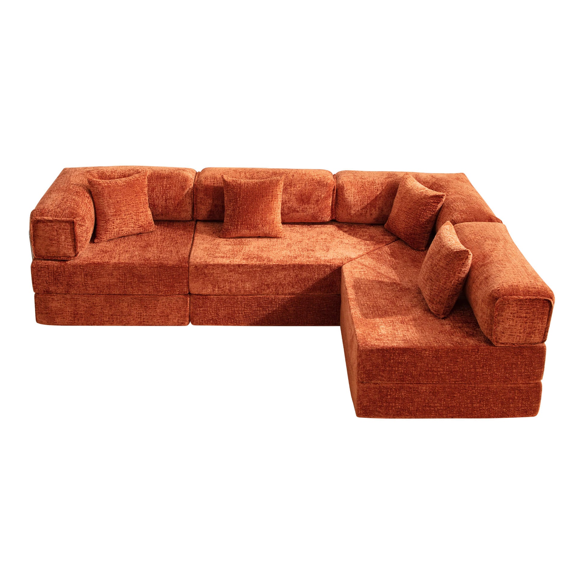 L-Shaped 106.3" W Modular Sectional Sofa Couch
