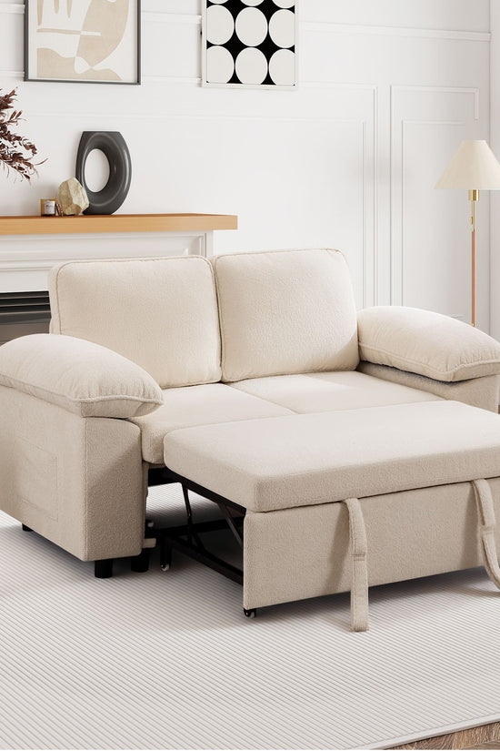 7-Seater Modular Sectional Sofa Couch with Pull-Out Sleeper and Storage