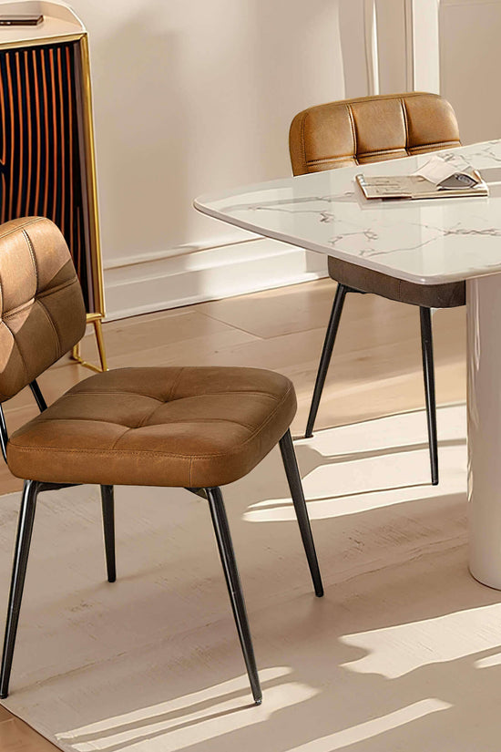 Upholstered Side Dining Chairs Set of 2