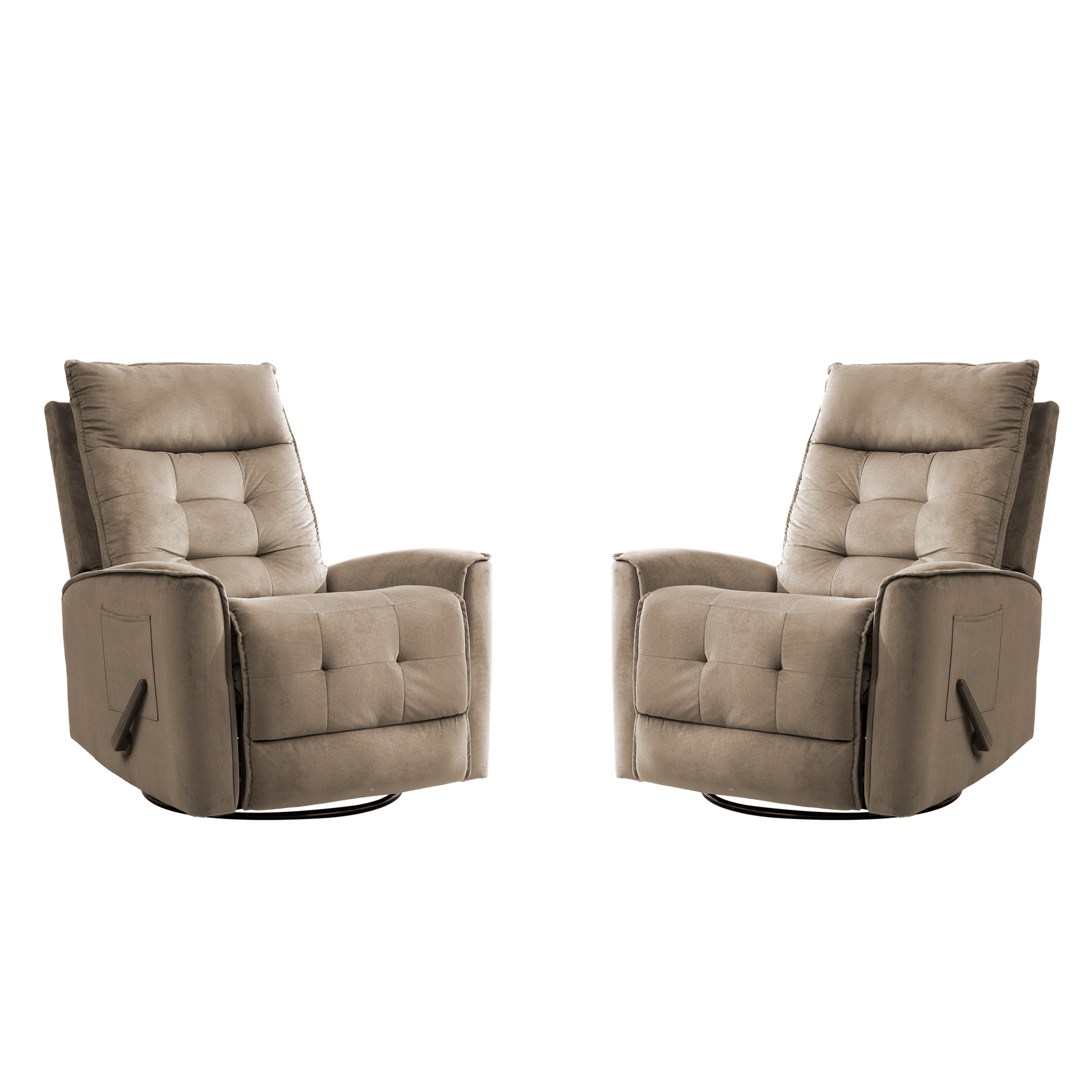 Manual Swivel Rocker Recliner Chair Glider Rocking Chair for Nursery