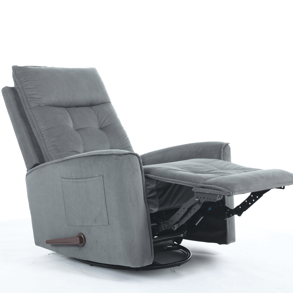 Manual Swivel Rocker Recliner Chair Glider Rocking Chair for Nursery