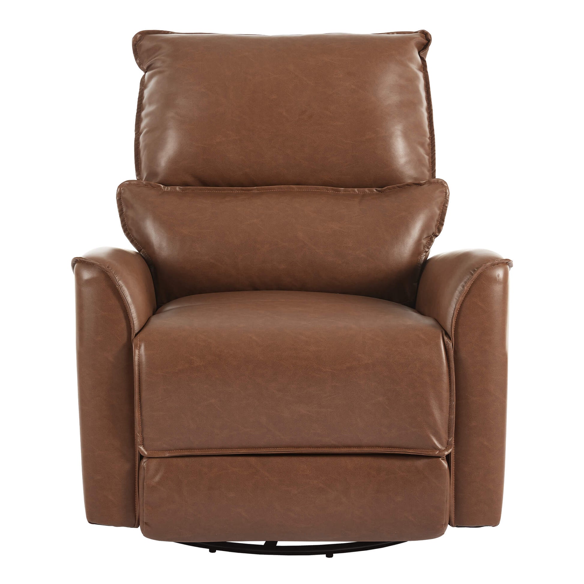 Modern Leather Power Swivel Rocker Recliner Chair