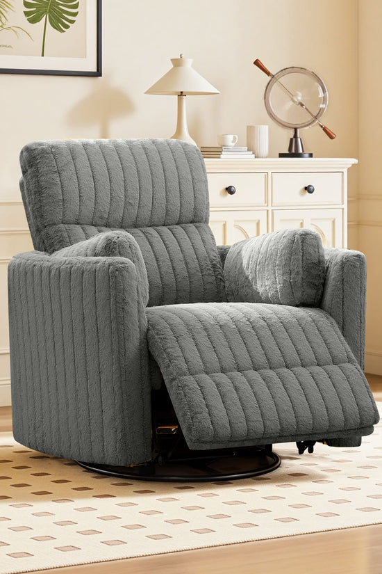 Nursery Power Glider Recliner Chair with USB Ports and Footrest