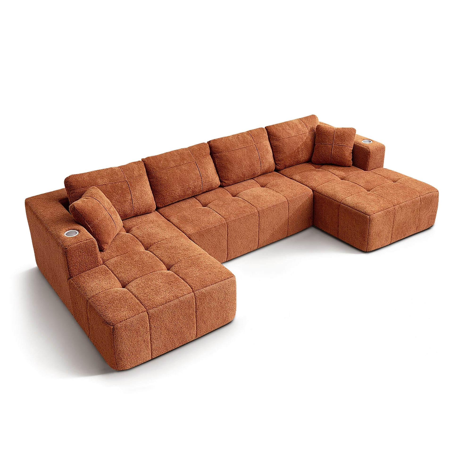 Modular Oversized U-Shaped Deep Seating Sectional Sofa