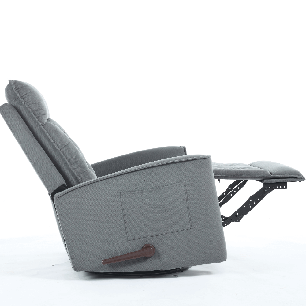 Manual Swivel Rocker Recliner Chair Glider Rocking Chair for Nursery