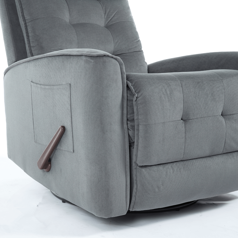 Manual Swivel Rocker Recliner Chair Glider Rocking Chair for Nursery