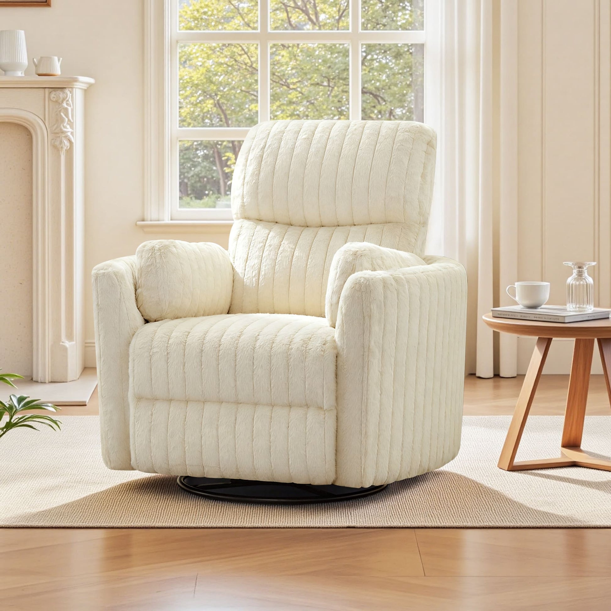 Nursery Power Glider Recliner Chair with USB Ports and Footrest