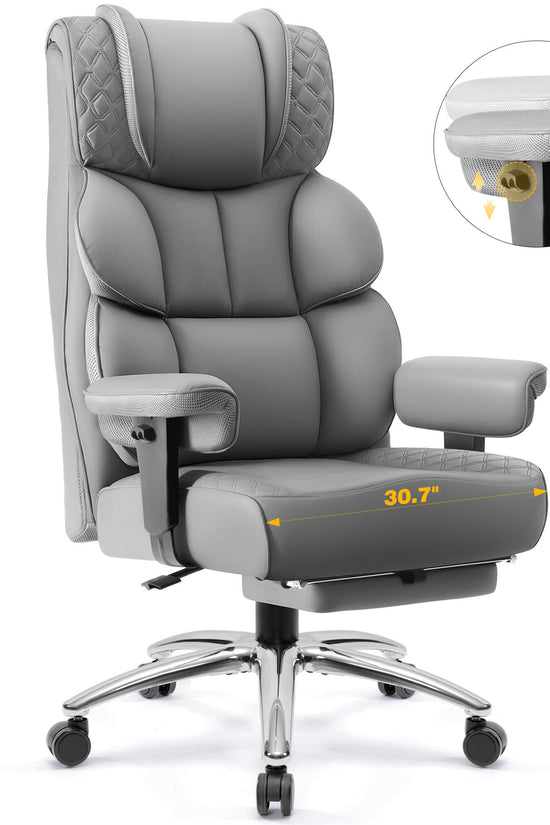 Big and Tall Leather Executive Back Support Office Chair