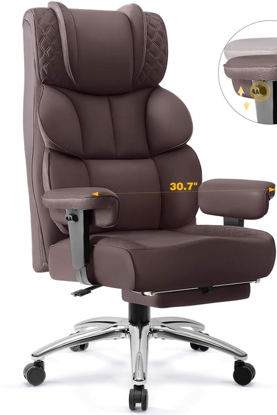Big and Tall Leather Executive Back Support Office Chair