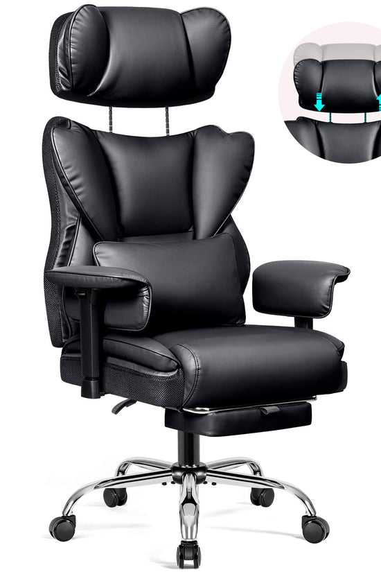 Big and Tall Leather Executive Back Support Office Chair