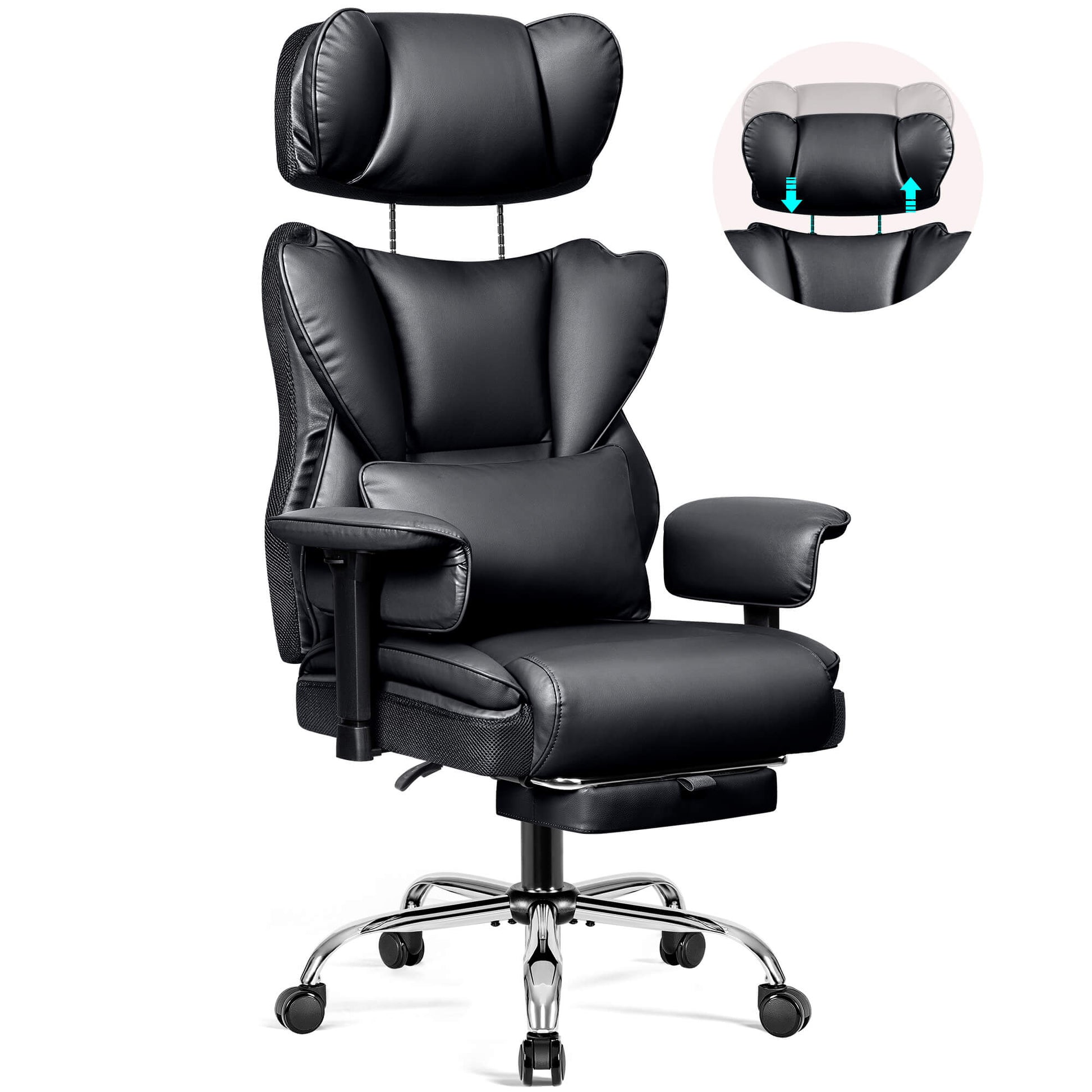 Big and Tall Leather Executive Back Support Office Chair