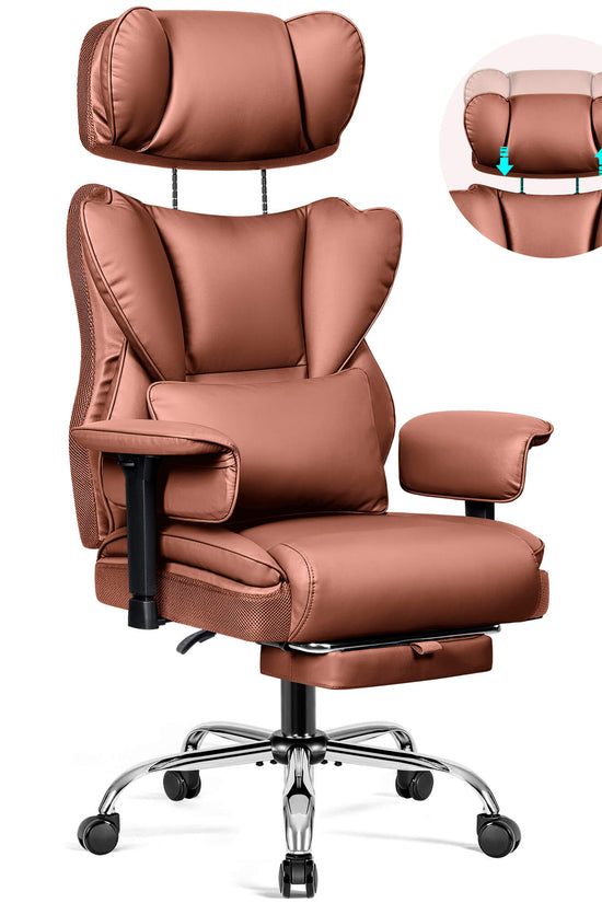 Big and Tall Leather Executive Back Support Office Chair