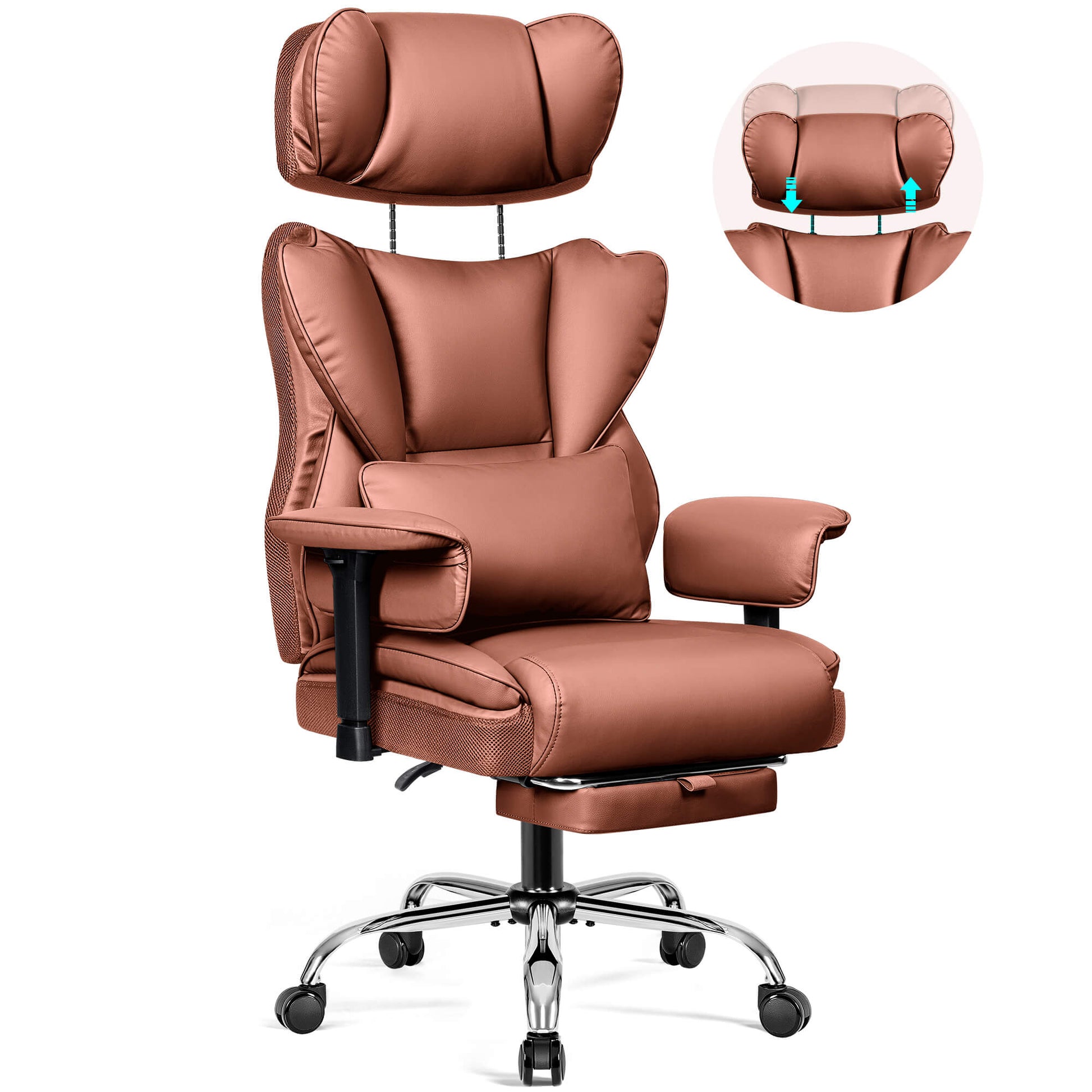 Big and Tall Leather Executive Back Support Office Chair