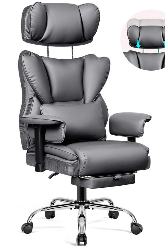Big and Tall Leather Executive Back Support Office Chair