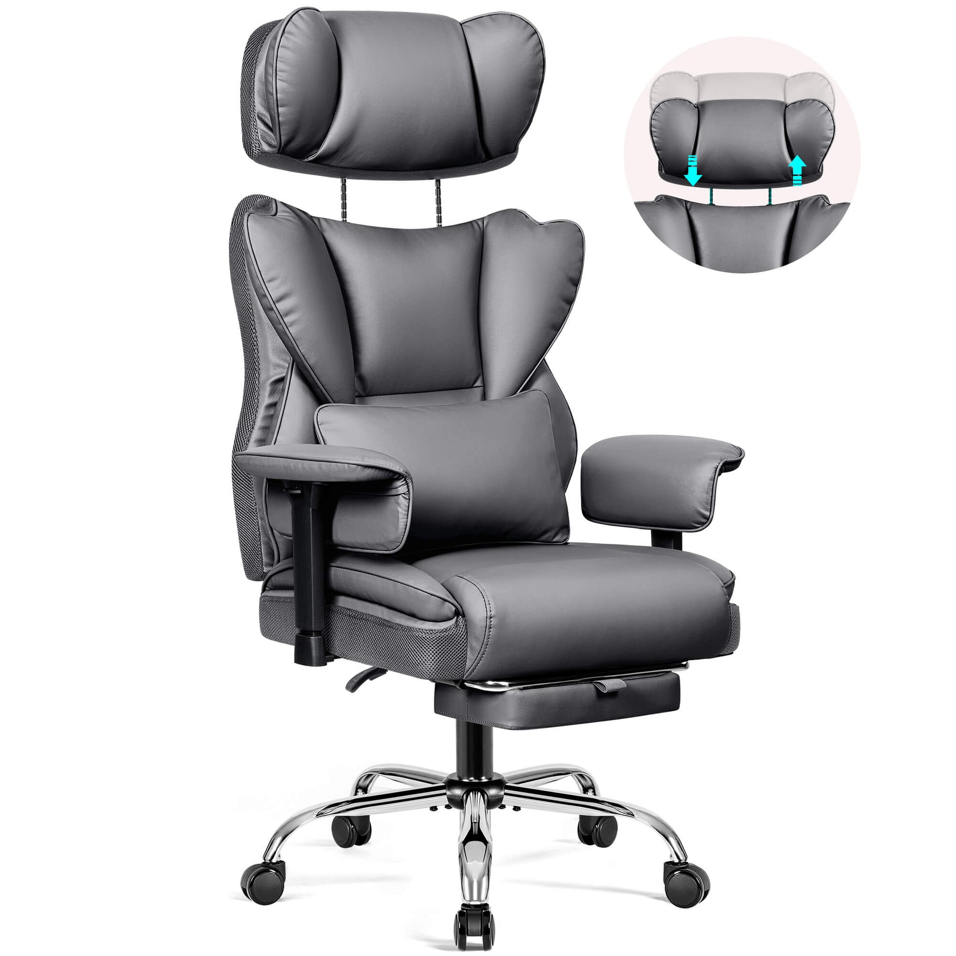 Big and Tall Leather Executive Back Support Office Chair