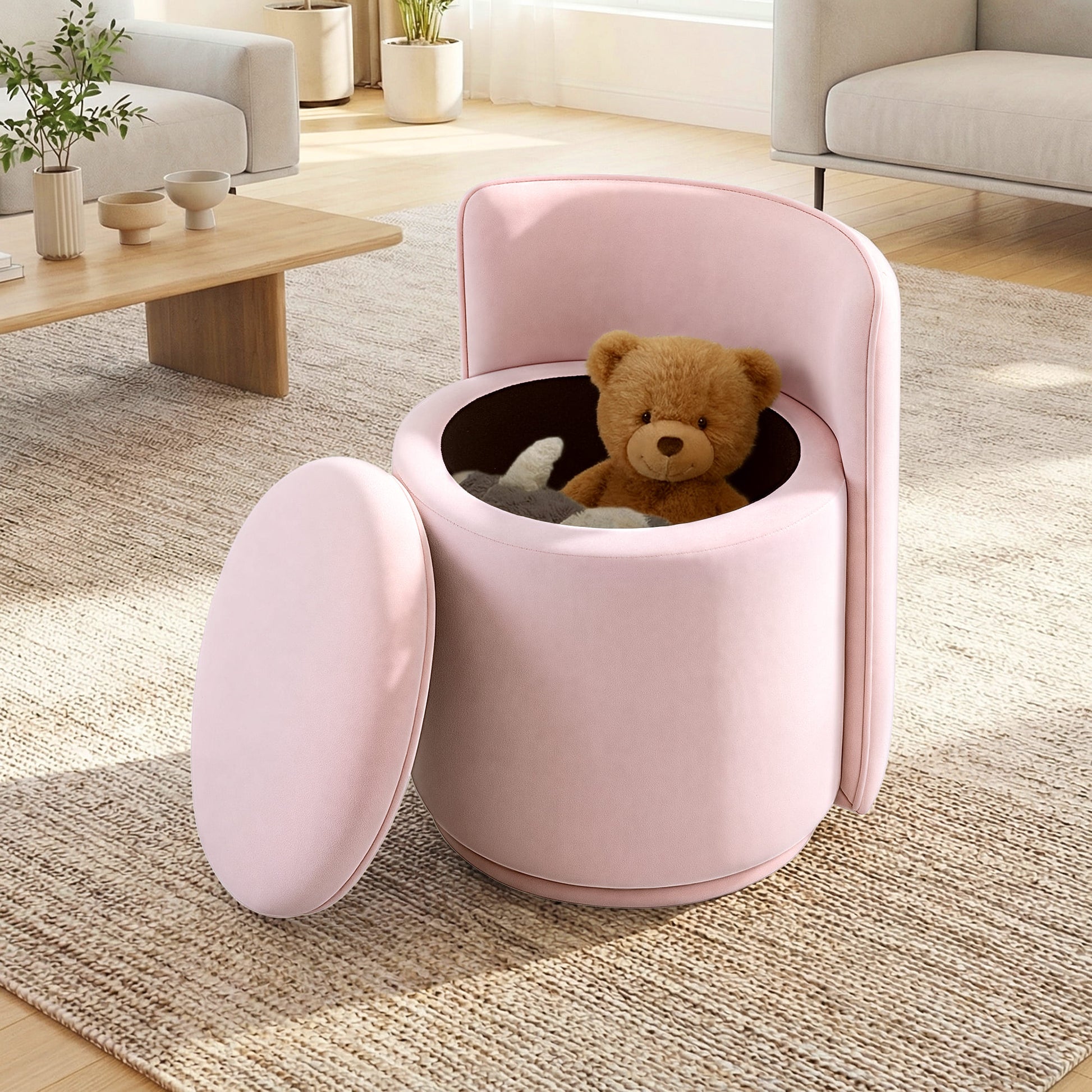 Velvet Vanity Chair With Storage