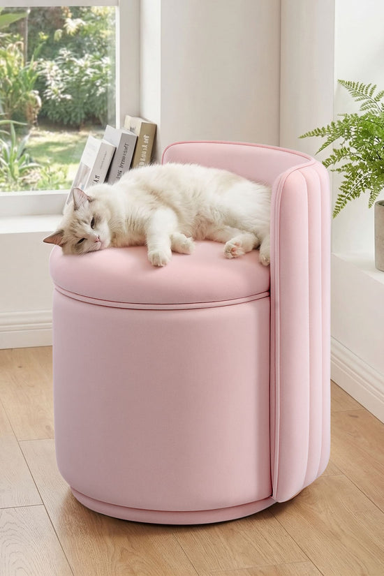 Velvet Vanity Chair With Storage