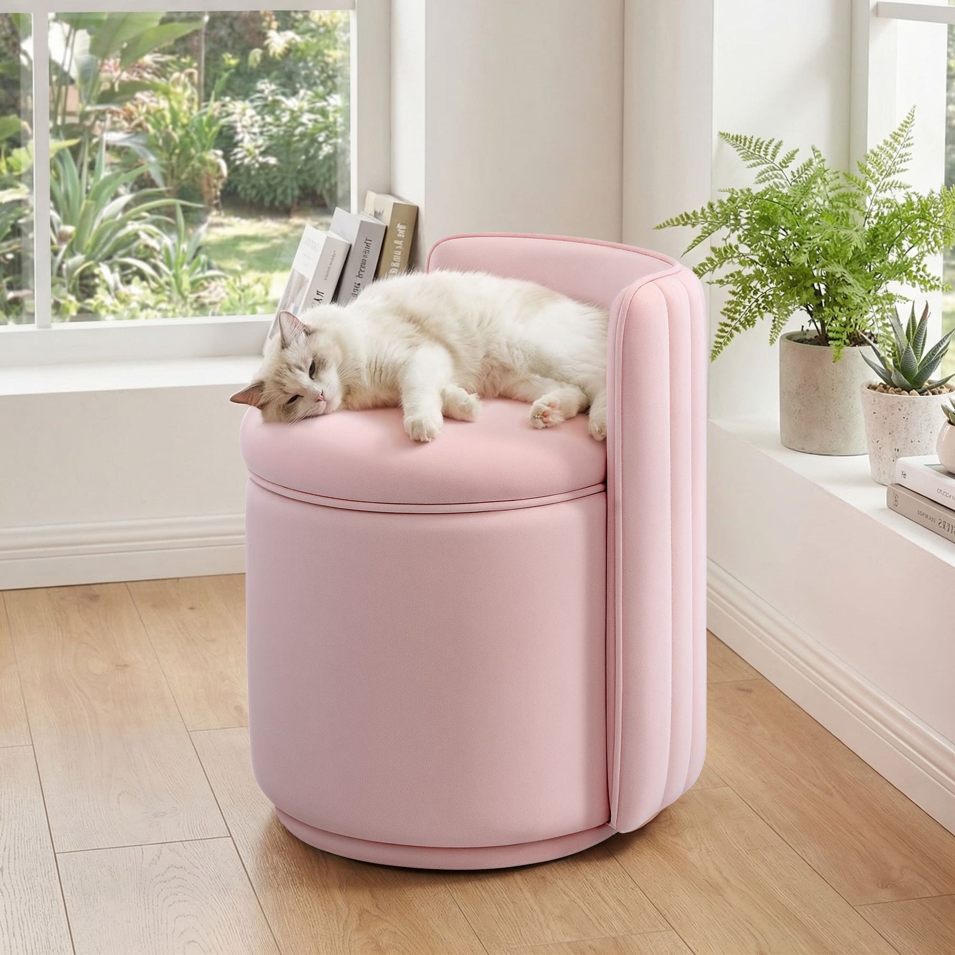 Velvet Vanity Chair With Storage