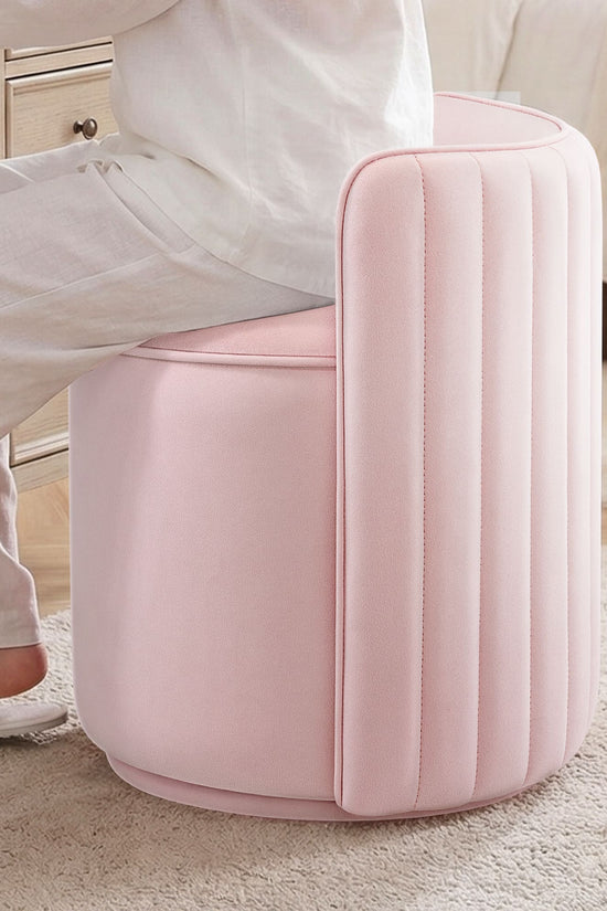 Velvet Vanity Chair With Storage