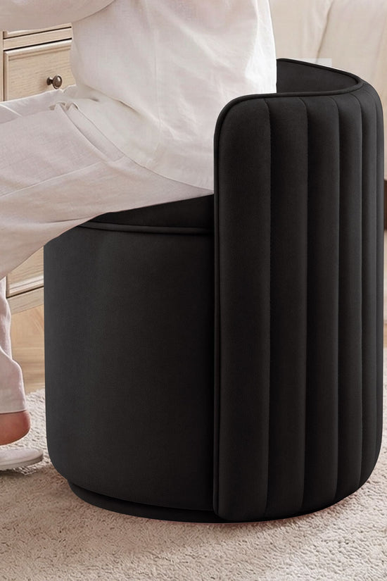 Velvet Vanity Chair With Storage