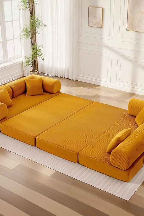 Combination Corner Sofa with High-Rebound Density Sponge