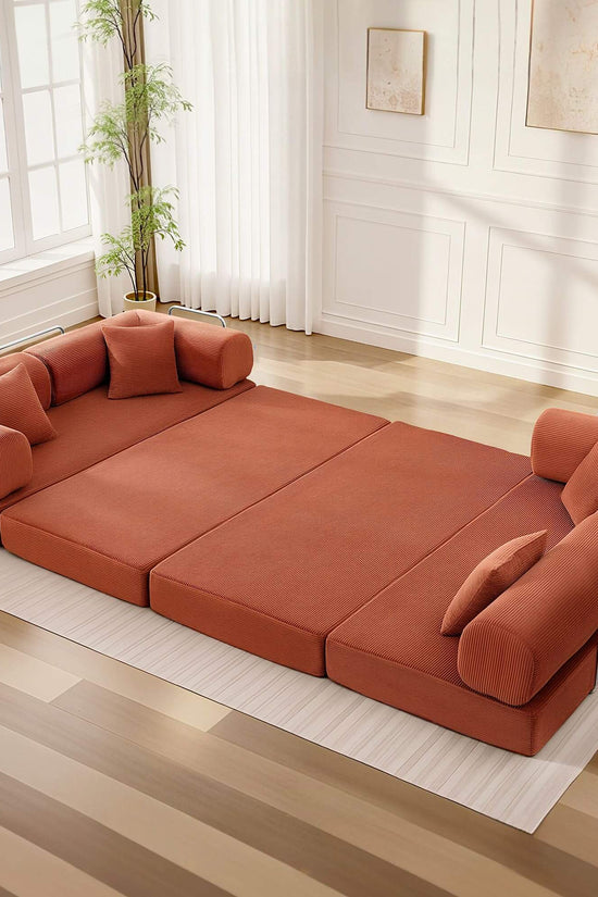 Combination Corner Sofa with High-Rebound Density Sponge