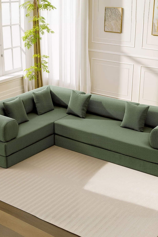 Combination Corner Sofa with High-Rebound Density Sponge