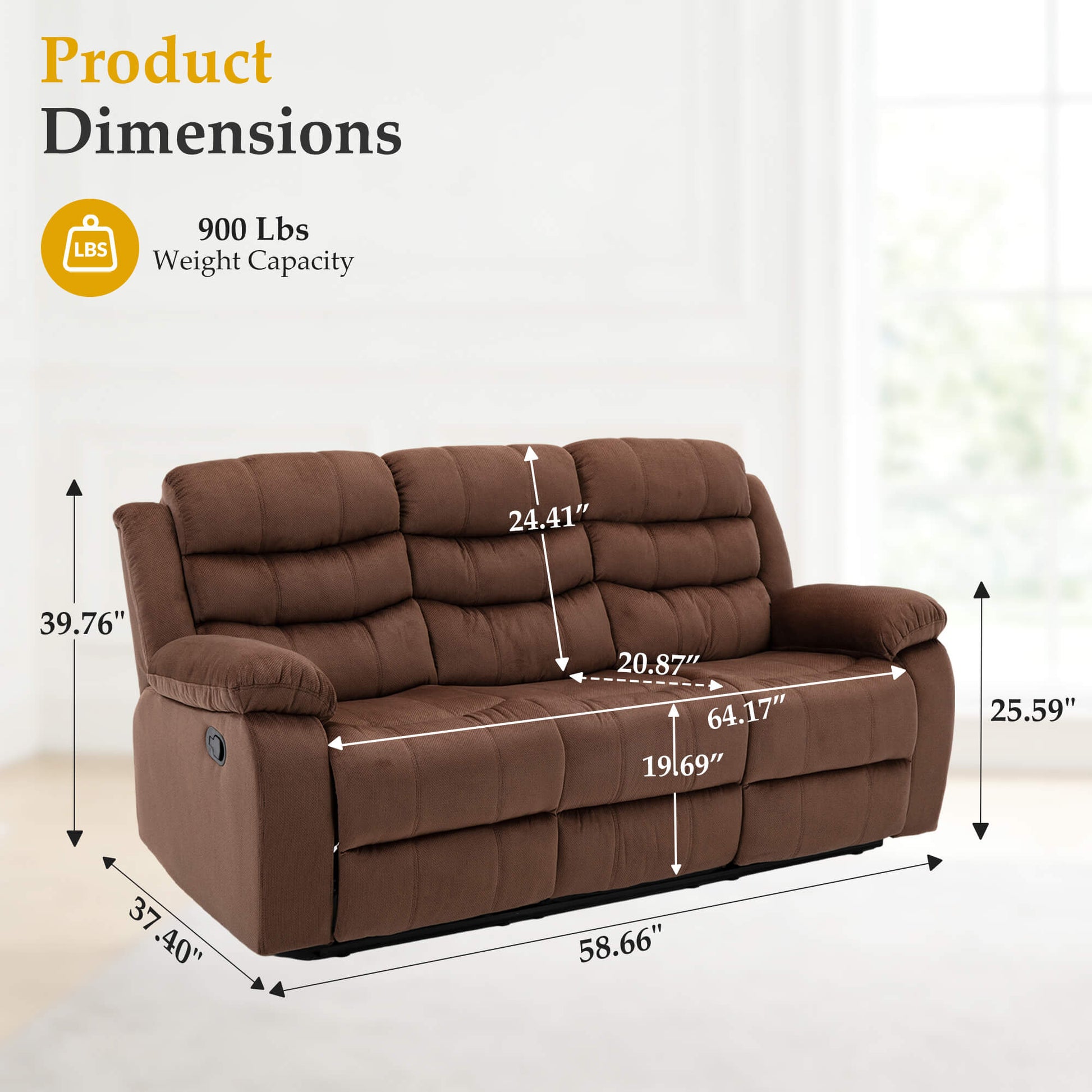 Power Reclining Loveseat with USB Port