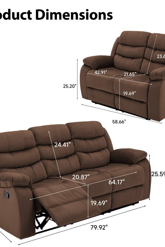 Power Reclining Loveseat with USB Port