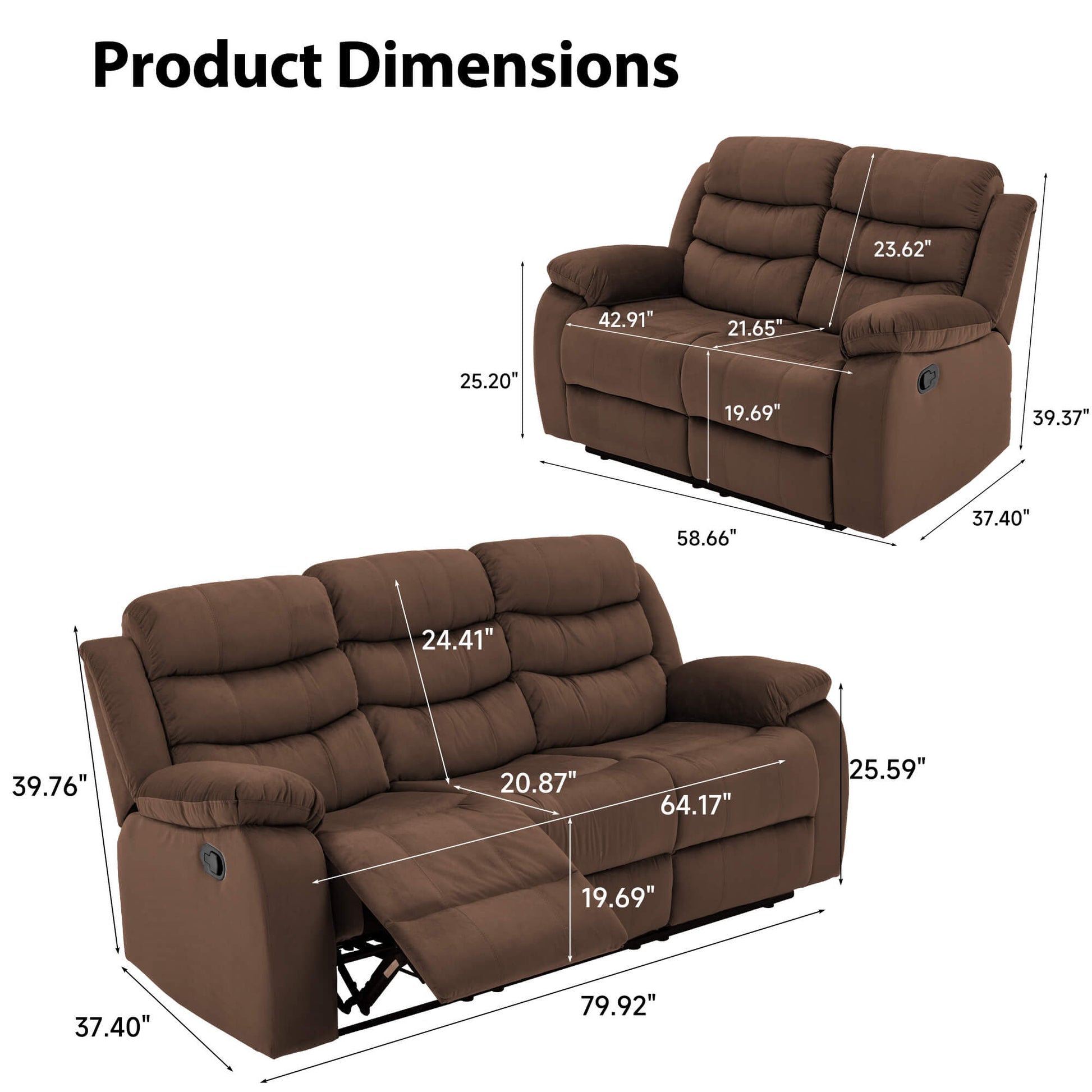 Power Reclining Loveseat with USB Port