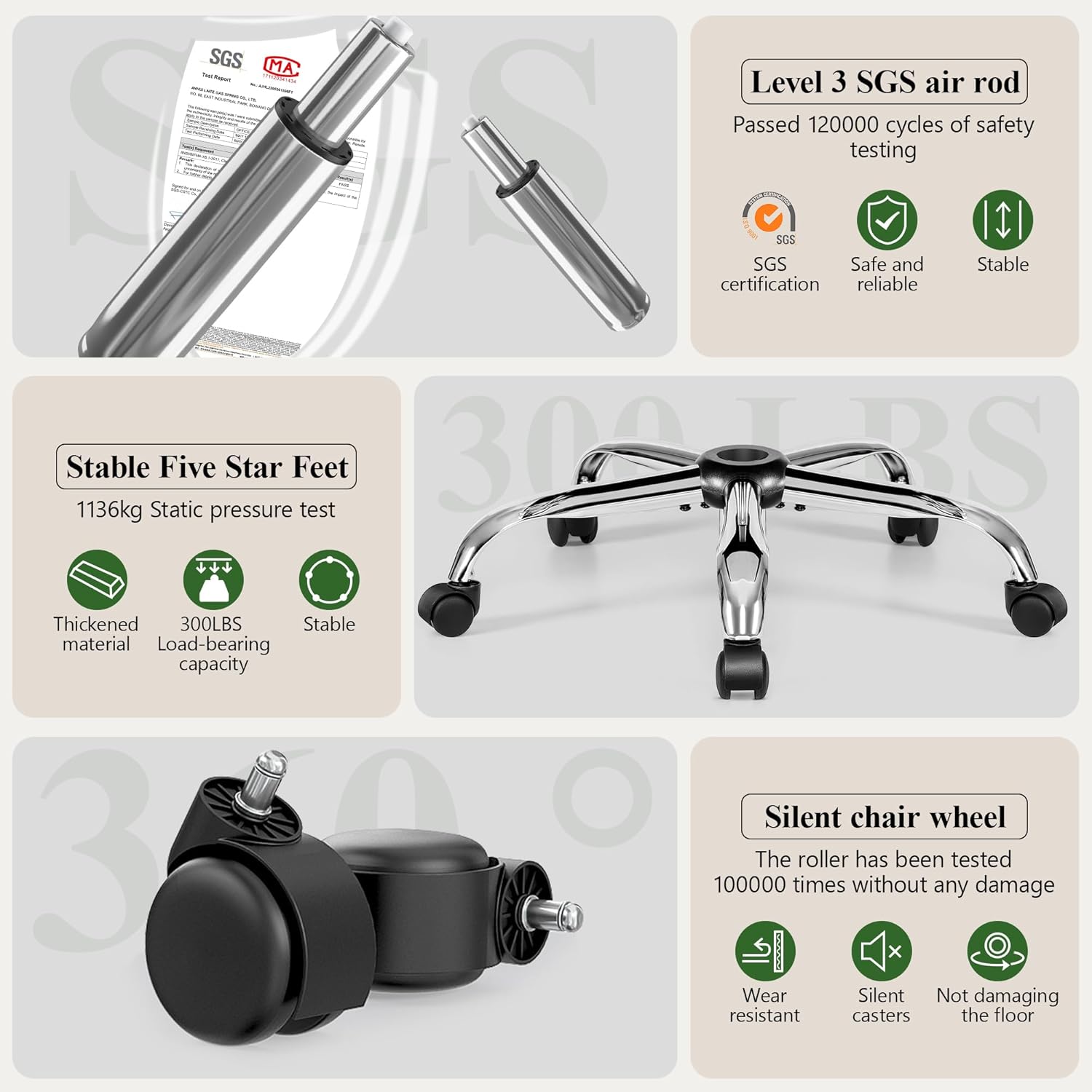 Criss Cross Office Chair with 2-in-1 Flip Backrest – Ergonomic PU Leather Floor Sitting Chair, Adjustable Height, 360° Swivel & Flip-Up Arms, Extra-Wide Seat for Home Office, Vanity, Nail Salon