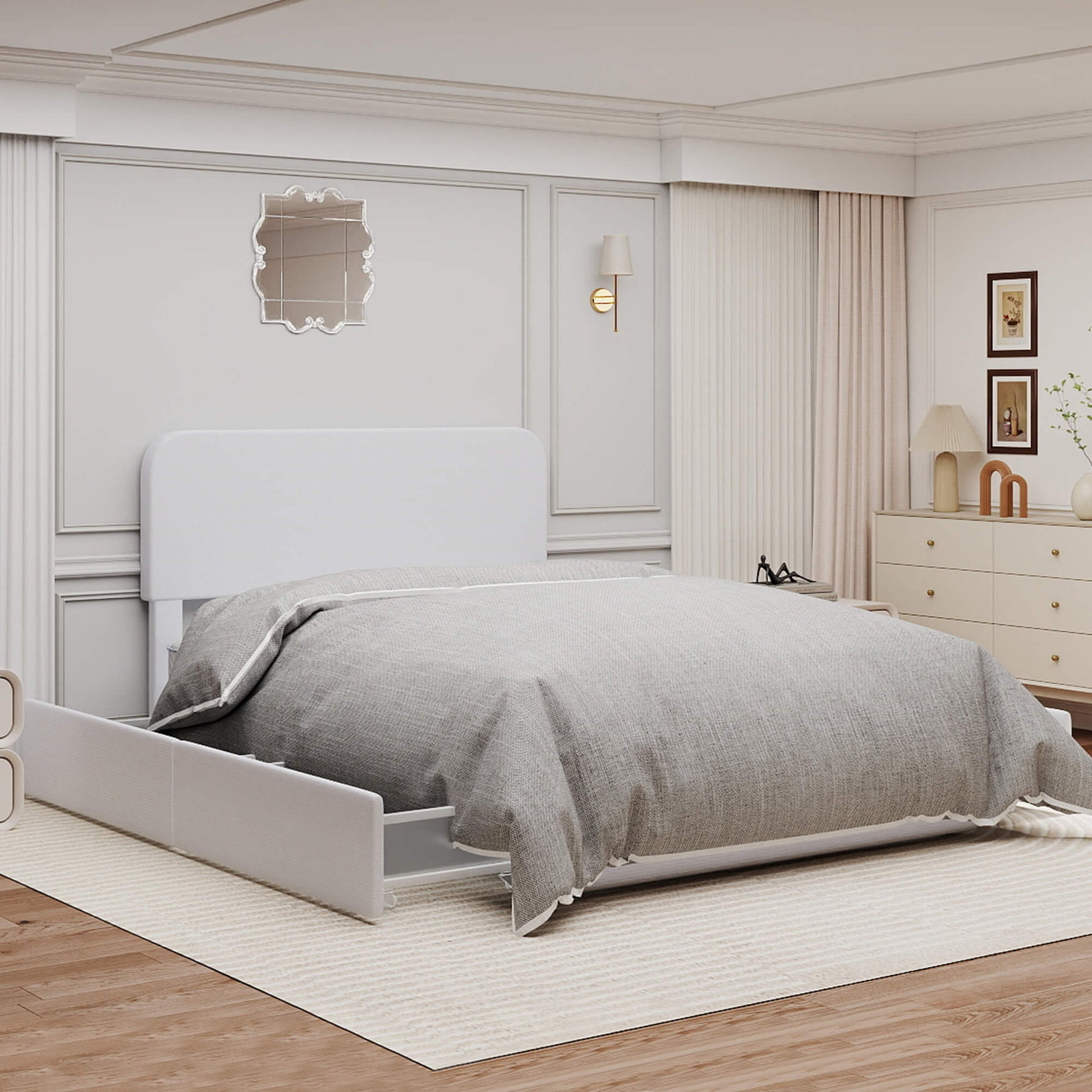 Nuvora Bed with Spacious Storage Drawers