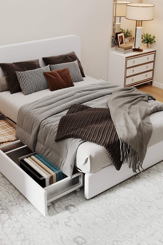 Nuvora Bed with Spacious Storage Drawers