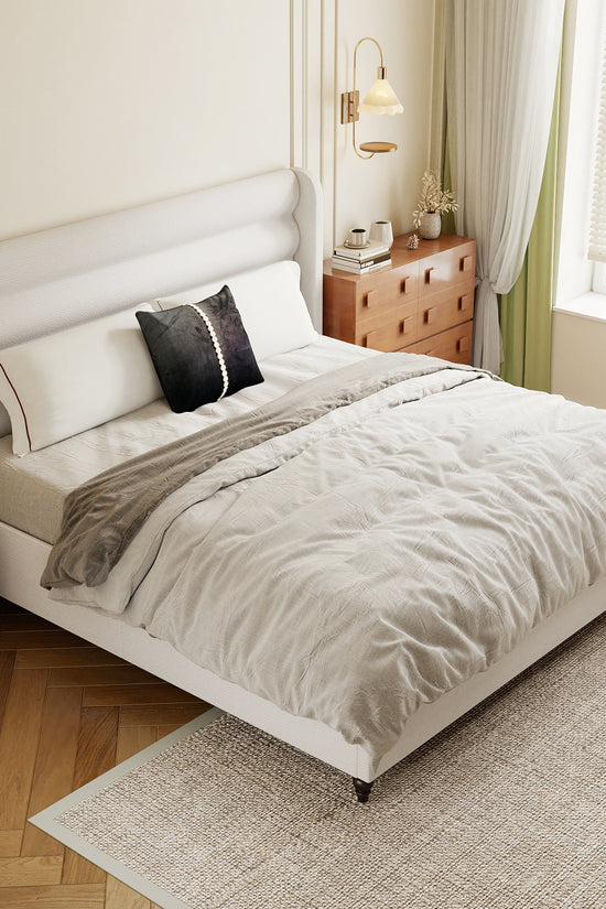 Arlo Solid Wood Bed with Tapered Legs