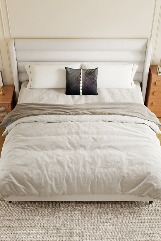 Arlo Solid Wood Bed with Tapered Legs