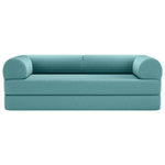 Primyhome Large Light Blue convertible foldable sofa bed