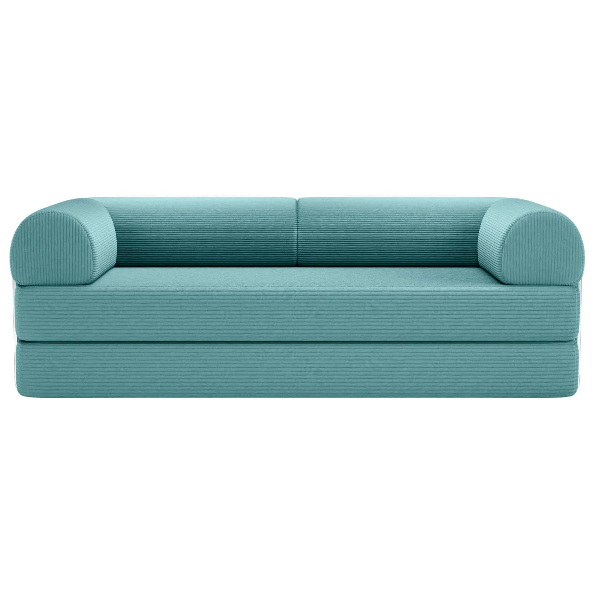 Primyhome Large Light Blue convertible foldable sofa bed