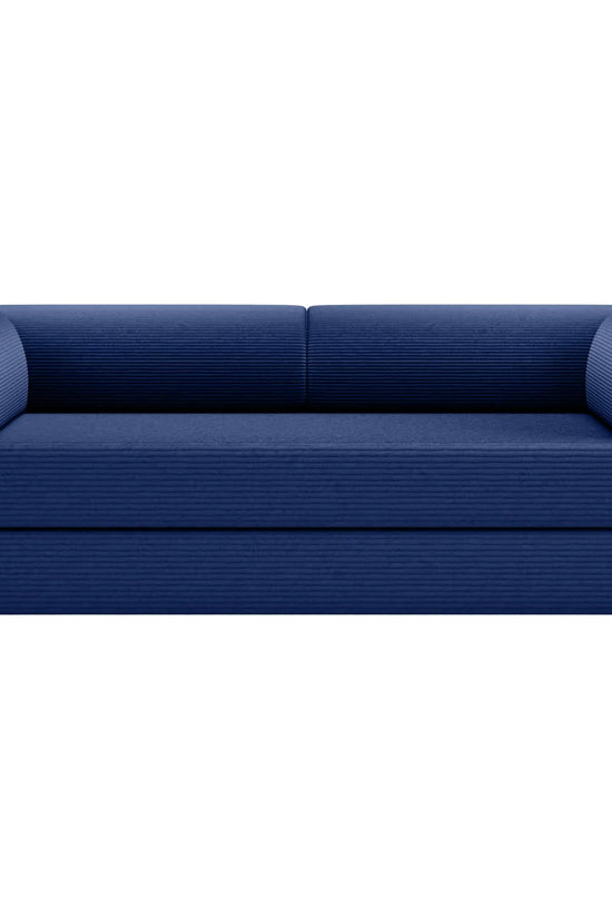 Primyhome Large Navy Blue convertible foldable sofa bed