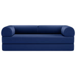 Primyhome Large Navy Blue convertible foldable sofa bed