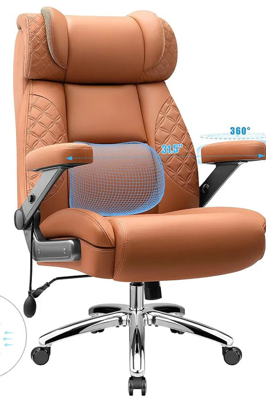Big and Tall Leather Executive Back Support Office Chair
