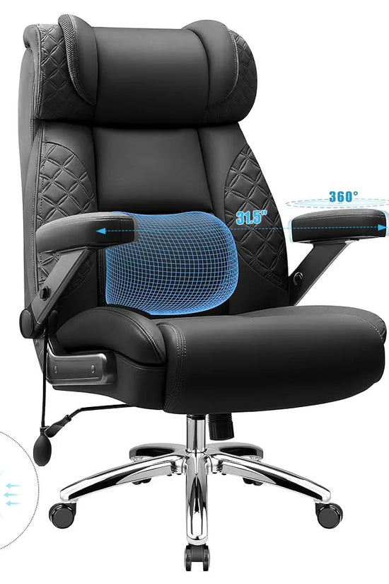 Big and Tall Leather Executive Back Support Office Chair