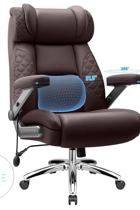 Big and Tall Leather Executive Back Support Office Chair